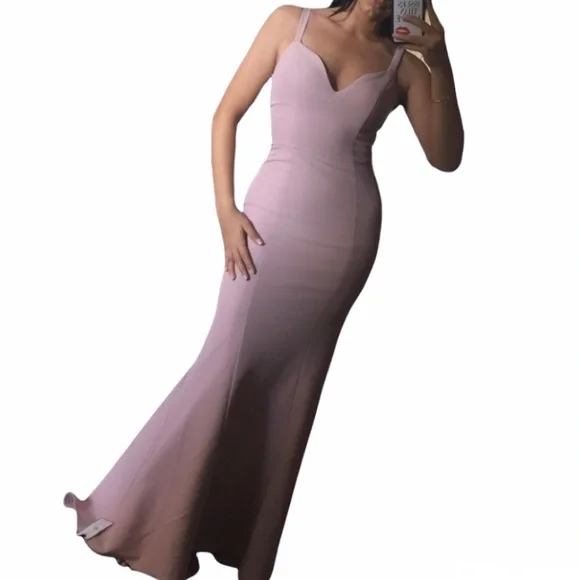 jarlo bridesmaid dresses Ariel V Neck Maxi Dress with Contrasting Appliqué Detail main image 1